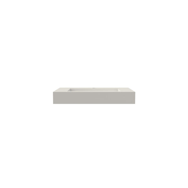 English Elm Stone Resin Solid Surface Vessel Sink Seamless Low Profile Spa Bathroom Basin T3785P355784
