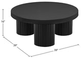 Rhodes Black Coffee Table 279Black-CT Meridian Furniture