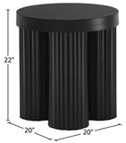 Rhodes Black End Table 279Black-ET Meridian Furniture