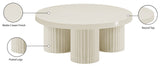 Rhodes Cream Coffee Table 279Cream-CT Meridian Furniture