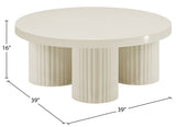 Rhodes Cream Coffee Table 279Cream-CT Meridian Furniture