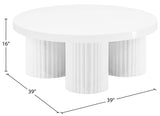 Rhodes White Coffee Table 279White-CT Meridian Furniture