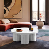 Rhodes White Coffee Table 279White-CT Meridian Furniture