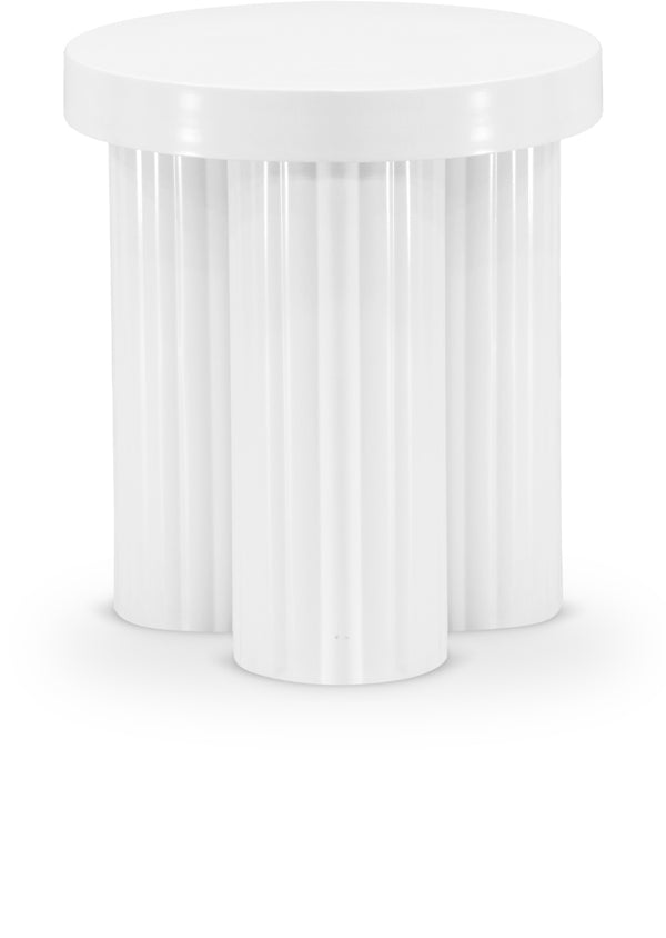 Rhodes White End Table 279White-ET Meridian Furniture