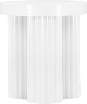Rhodes White End Table 279White-ET Meridian Furniture