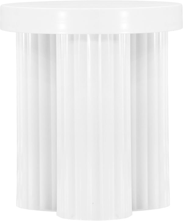 Rhodes White End Table 279White-ET Meridian Furniture