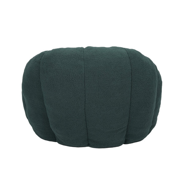 English Elm Bean Bag Lounge Chair Faux Fur Memory Foam Armrests Ergonomic Seat for Adults Green W2200P239874