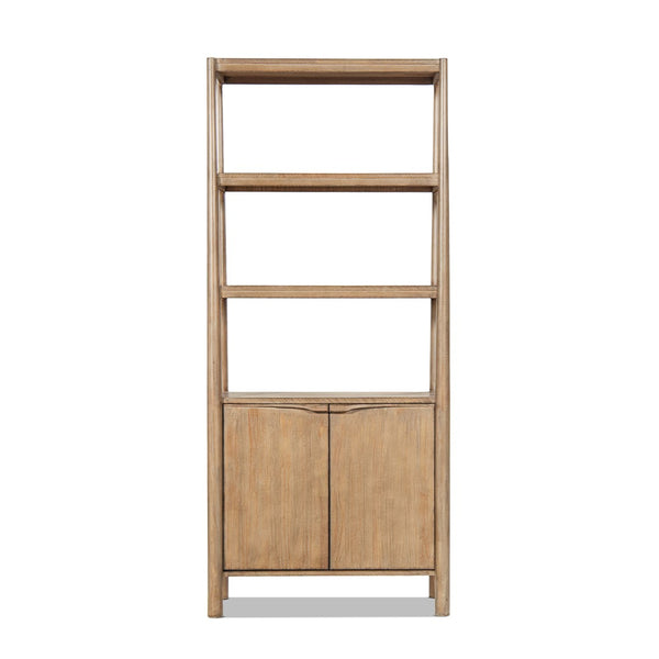 English Elm Nolan Tall Reclaimed Pine Bookcase with Lower Cabinet for Living Room or Office B2719P485505