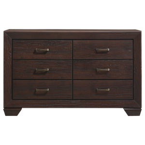English Elm Oatfield Dark Cocoa 4-Piece California King Bedroom Set - Stylish Design, Durable & Functional Charm B062S00912