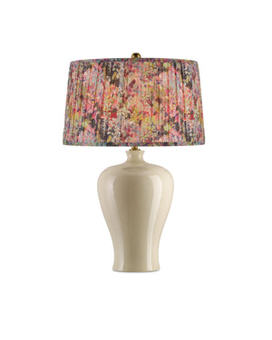Currey & Company Wildflower Pleated Lamp Shade With Vibrant Magenta And Yellow Floral Design For Elegant Décor Multi,Color Cotton 0900-6003-currey-company