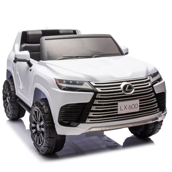 English Elm Licensed Lexus Lx600 24v Two Seater Kids Ride on Suv with Remote and Suspension White W1578P339060