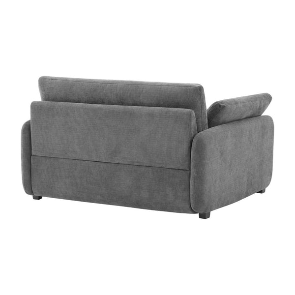 English Elm 50*43" Oversized Chenille Armchair - Luxuriously Deep Seat, Color-Block Design With Pillows N723P235042R-GIGA