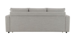 English Elm Connie Beige Boucle Sleeper Sectional Sofa w/ Full Pull-Out Bed, Removable Covers & Plush Foam Comfort B2726P250929