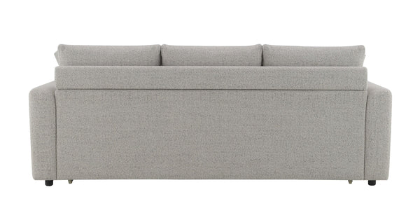 English Elm Connie Beige Boucle Sleeper Sectional Sofa w/ Full Pull-Out Bed, Removable Covers & Plush Foam Comfort B2726P250929