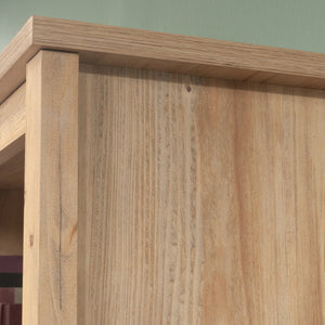 English Elm Bookcase With Doors – Elegant Brown Finish, Adjustable Shelves, Ideal For Modern & Rustic Spaces B356P402661