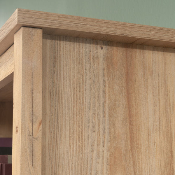 English Elm Bookcase With Doors – Elegant Brown Finish, Adjustable Shelves, Ideal For Modern & Rustic Spaces B356P402661