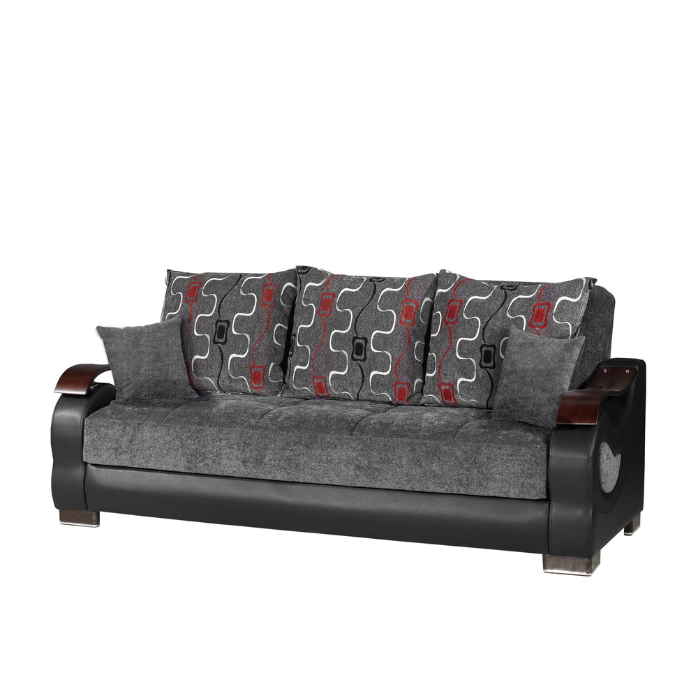 English Elm PrimeNest Urbanova Convertible Upholstered Sofabed with Storage, Chenille Comfort, Click-Click Sleeper B030P286559