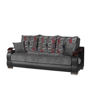 English Elm PrimeNest Urbanova Convertible Upholstered Sofabed with Storage, Chenille Comfort, Click-Click Sleeper B030P286559