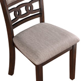 English Elm Zoei Beige and Brown Upholstered Dining Chairs (Set Of 2)