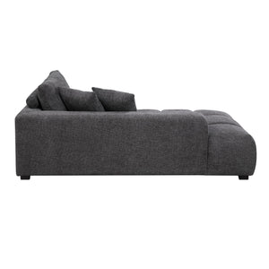 English Elm Chosen Chenille Sectional Sofa with Toss Pillows and Dual Chaises, Pocket Coil Seats, Durable Frame Gray 43 L x 81.88 W x 16.5 H B2726S00038