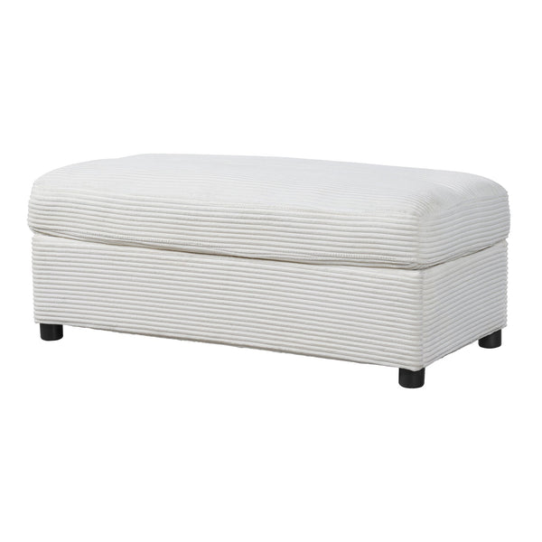 English Elm Christopher Knight Home® - 42.8" Oversized Chaise Lounge with Storage Ottoman, Corduroy Upholstery, USB Port & Cup Holders for Cozy Living Space Beige N765P350851W