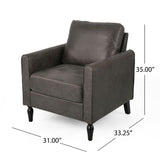 Christopher Knight Home® - Noble House - Blithewood Contemporary Club Chair with Plush Microfiber Cushions