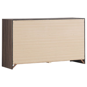 English Elm Sherwood Barrel Oak 5-Piece Queen Bedroom Set With Storage, Stylish Design, And Easy Assembly B062S01297-GIGA