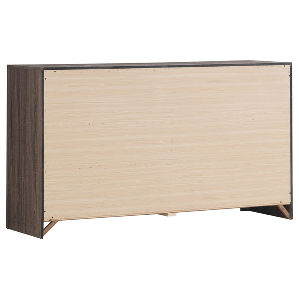 English Elm Sherwood Barrel Oak 5-Piece Queen Bedroom Set With Storage, Stylish Design, And Easy Assembly B062S01297-GIGA