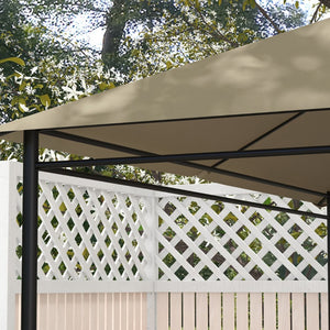English Elm Outsunny 10' X 13' Gazebo Canopy Replacement Top With Ventilation, Drain Holes & Uv Protection Khaki W2225P174264-GIGA