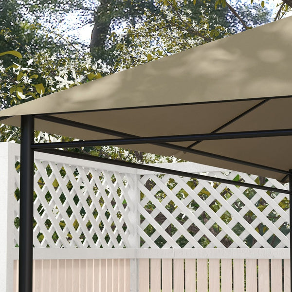 English Elm Outsunny 10' X 13' Gazebo Canopy Replacement Top With Ventilation, Drain Holes & Uv Protection Khaki W2225P174264-GIGA