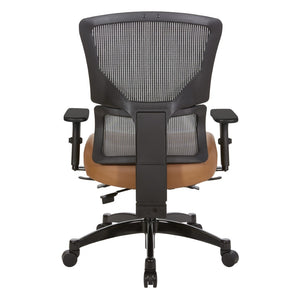 OSP Home Furnishings Big and Tall Ergonomic Office Chair with Breathable Matrix Back and Lumbar Support 639-3T1763-R113