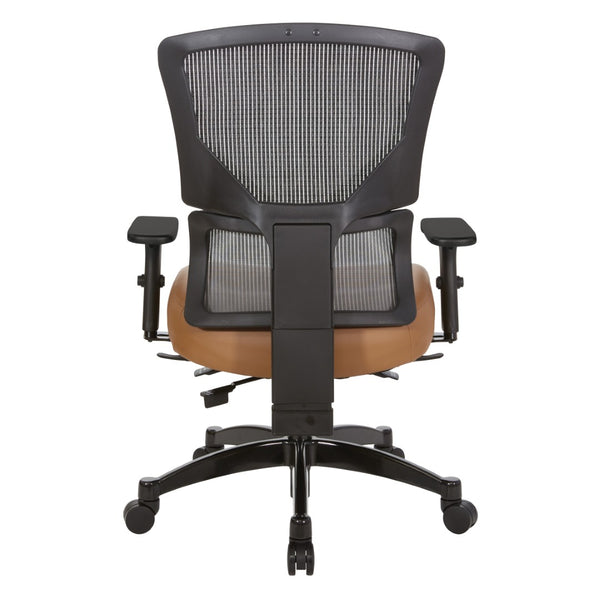 OSP Home Furnishings Big and Tall Ergonomic Office Chair with Breathable Matrix Back and Lumbar Support 639-3T1763-R113