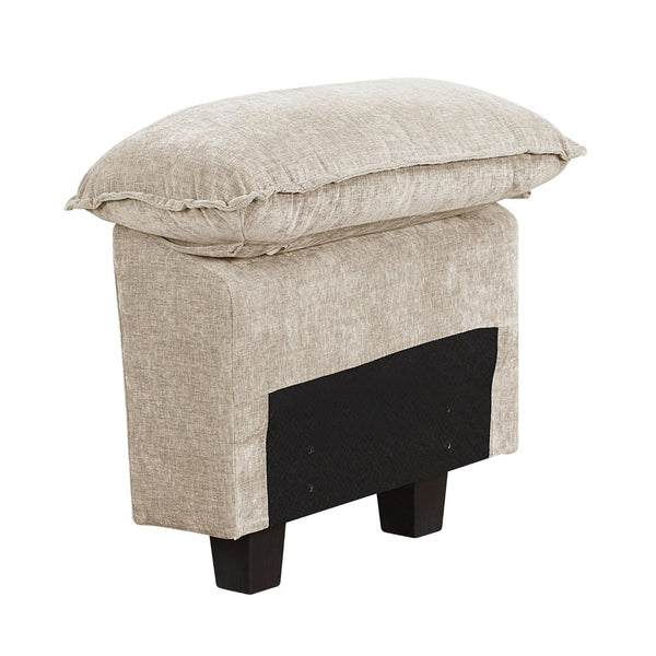 English Elm Modern Chenille Upholstered Sectional Sofa Arms with Adjustable Pillow Top Neutral Taupe B011P352490