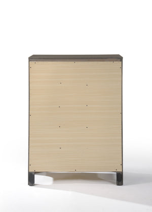 English Elm Carine Elegant 7-Drawer Dresser with English Dovetail Drawers, Smooth Kenlin Glides, Sturdy Legs Gray 50 L x 19 W x 36 H B2726P261850