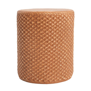 English Elm Christopher Knight Home® - Evie Round Outdoor MGO Side Table — Weatherproof Brown Rattan Drum, Recyclable, Stable, Versatile 18" N775P300877B