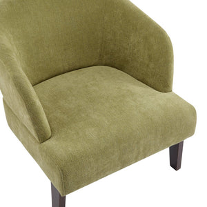English Elm Christopher Knight Home® - Modern Accent Chair with Curved Round Back and Wooden Legs — Mid-Century Comfort, Compact & Durable Green N767P266888G