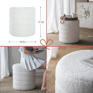 English Elm S/5 French Country Home Decor Collection - Distressed White Side Table, Stool, Trays, Vase, Fiddle Leaf Set W2078P210210