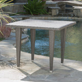 Christopher Knight Home® - Noble House - Dominica Grey Pe Square  Kd Table