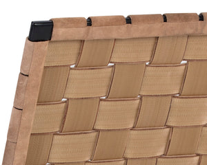 Sunpan Omari Lounge Chair - Handcrafted Light Tan Suede & Black Iron Frame for Unique Style & Comfort