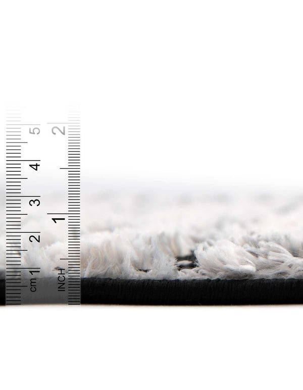 Unique Loom Cherokee Asheville Machine Made Geometric Rug Charcoal, Ivory/Gray 2' 0" x 12' 2"