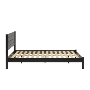 Isla Minimalist Queen Bed Frame - Sustainably Crafted Solid Pine Wood with Simple Boho Headboard