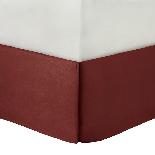 JLA Home Madison Park Essentials - 24 Paisley Jacquard Room Set - 24-Piece Red, Gold & Brown Bedding Ensemble with Curtains, Sheets, Pillows MPE10-635