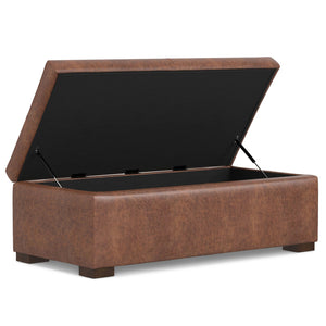 English Elm Gabbie Rectangular Storage Ottoman - Versatile Seating & Stylish Storage For Modern Living Spaces B136P252677