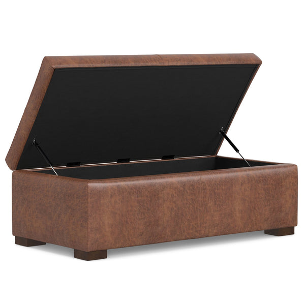 English Elm Gabbie Rectangular Storage Ottoman - Versatile Seating & Stylish Storage For Modern Living Spaces B136P252677