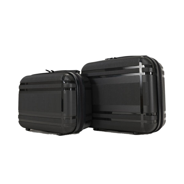 English Elm 6-piece Hard Shell Spinner Luggage Set Expandable Polypropylene with Combo Lock Black T3292P327435
