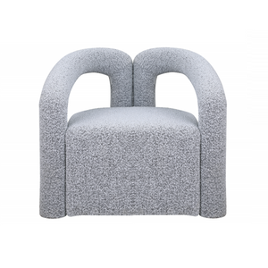 English Elm Modern/contemporary Boucle Accent Chair Sculptural Tubular Frame for Living Room Gray B011P426600