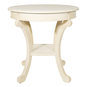 OSP Home Furnishings Vermont Accent Table Antique Beige