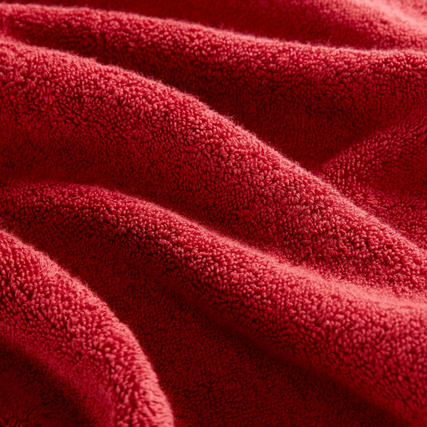 JLA Home Madison Park Signature - Quick 100% Cotton 6pc Towel Set — Plush Zero-Twist Terry, 400 GSM Quick-Dry, Absorbent & Durable Bright Red MPS73-550