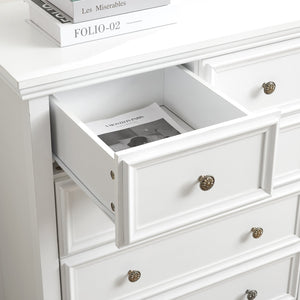 English Elm Modern 6-Drawer Dresser - Stylish Farmhouse Storage Solution With Vintage Hardware For Any Room W2275P149796