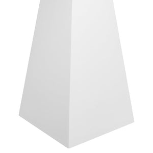 EuroStyle Tad Geometric Bar Table Lacquered Sculptural Base Seats Four Modern Dining 28006WHT-KIT